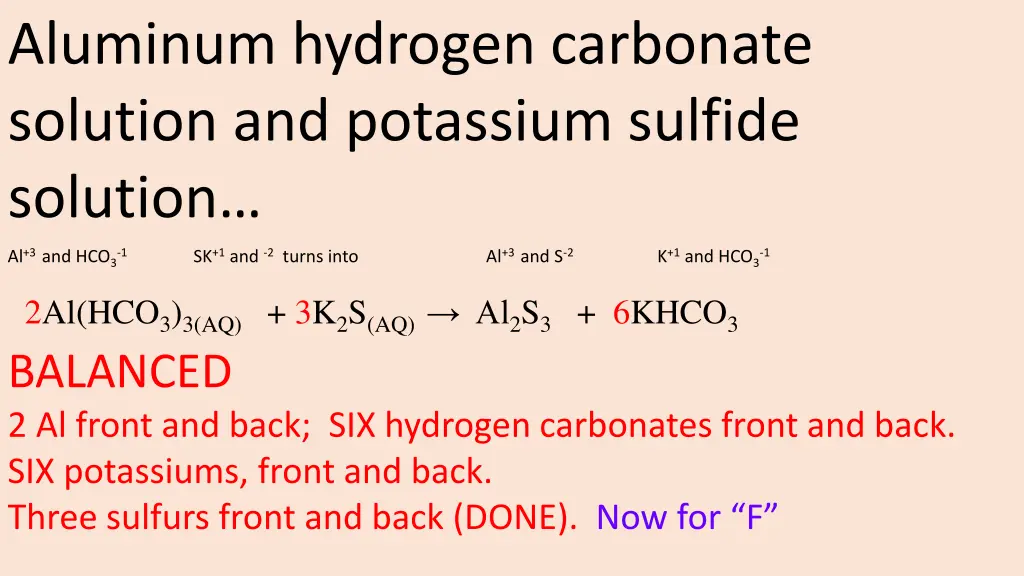 aluminum hydrogen carbonate solution 3