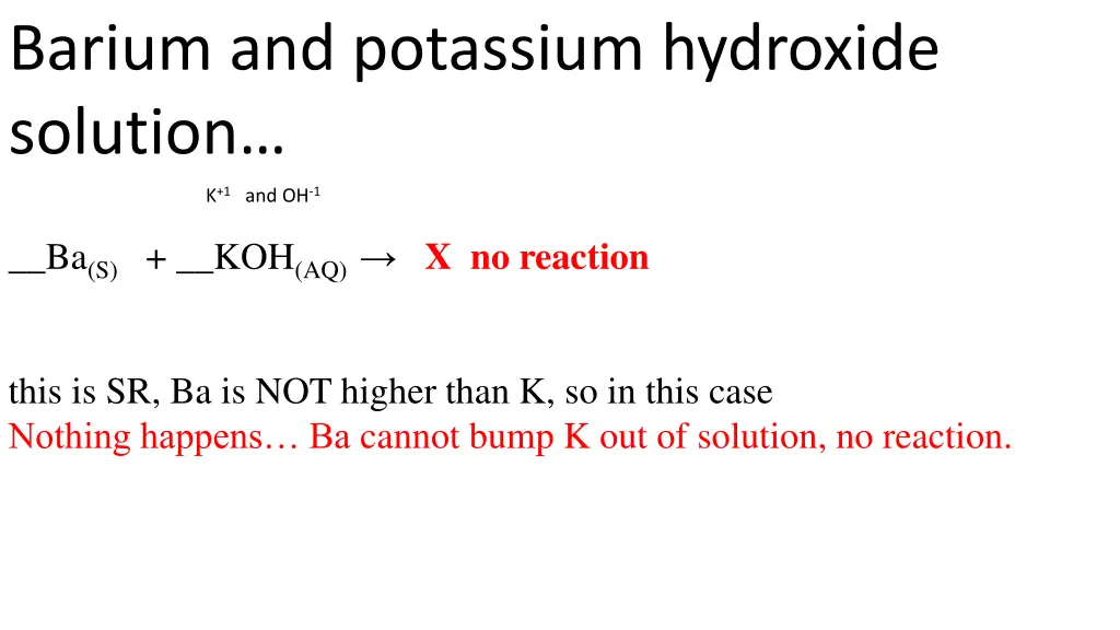 barium and potassium hydroxide solution 1