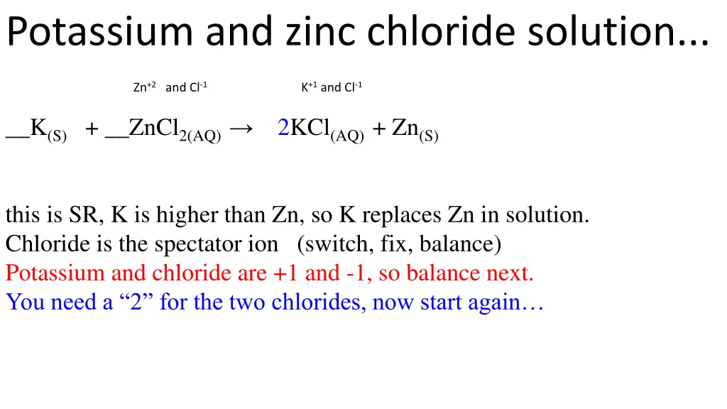 potassium and zinc chloride solution 2