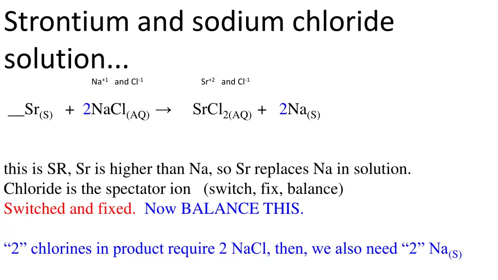 strontium and sodium chloride solution 2