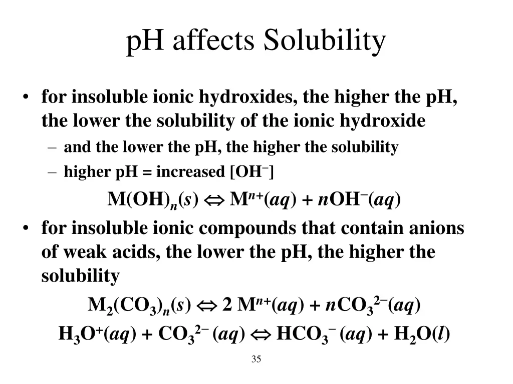 ph affects solubility 2