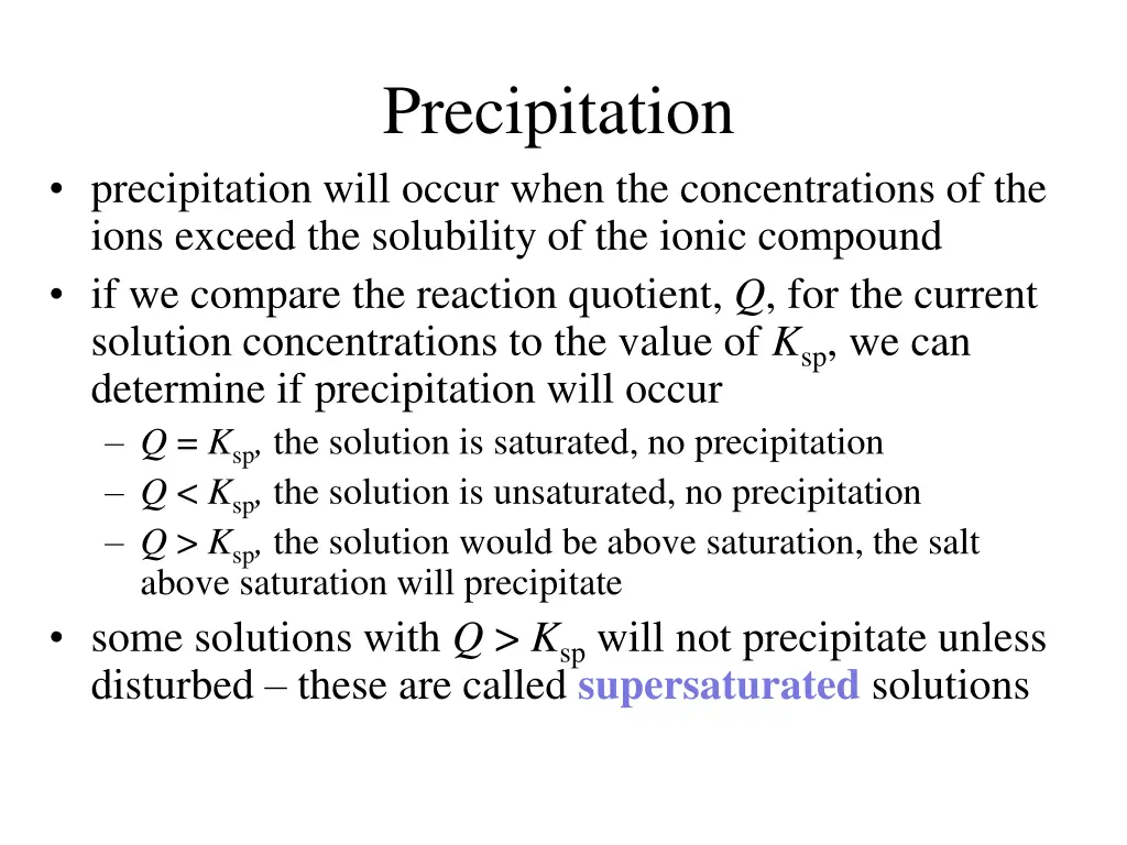precipitation