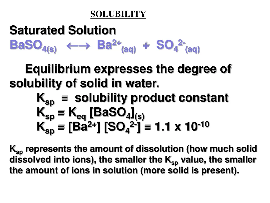 solubility