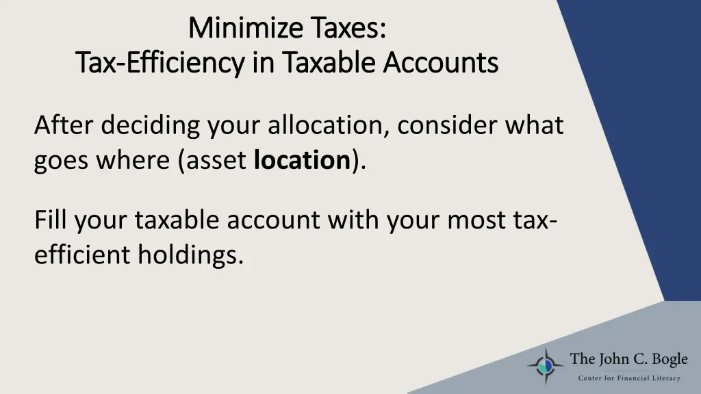 minimize taxes minimize taxes efficiency