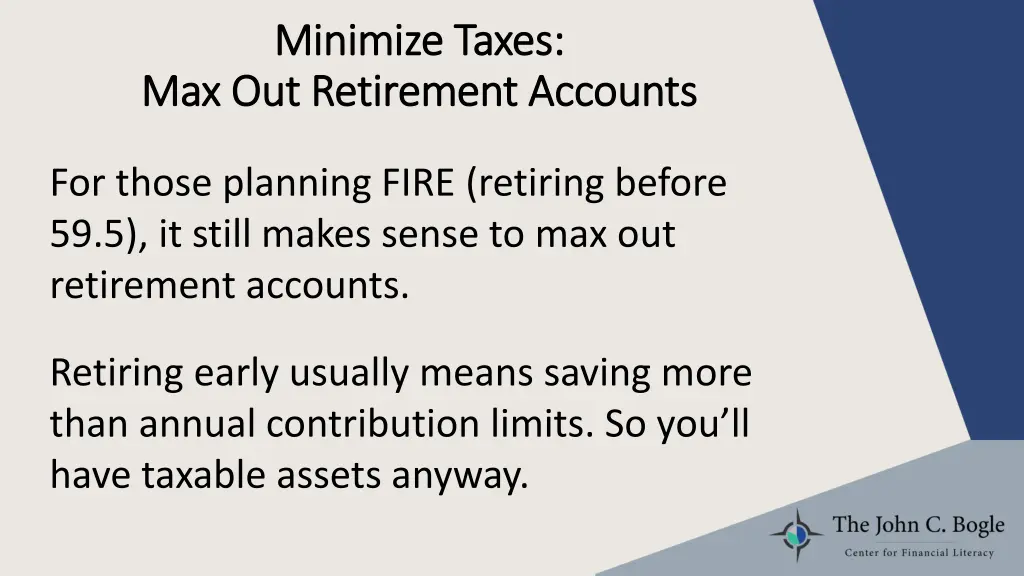 minimize taxes minimize taxes max out retirement 4