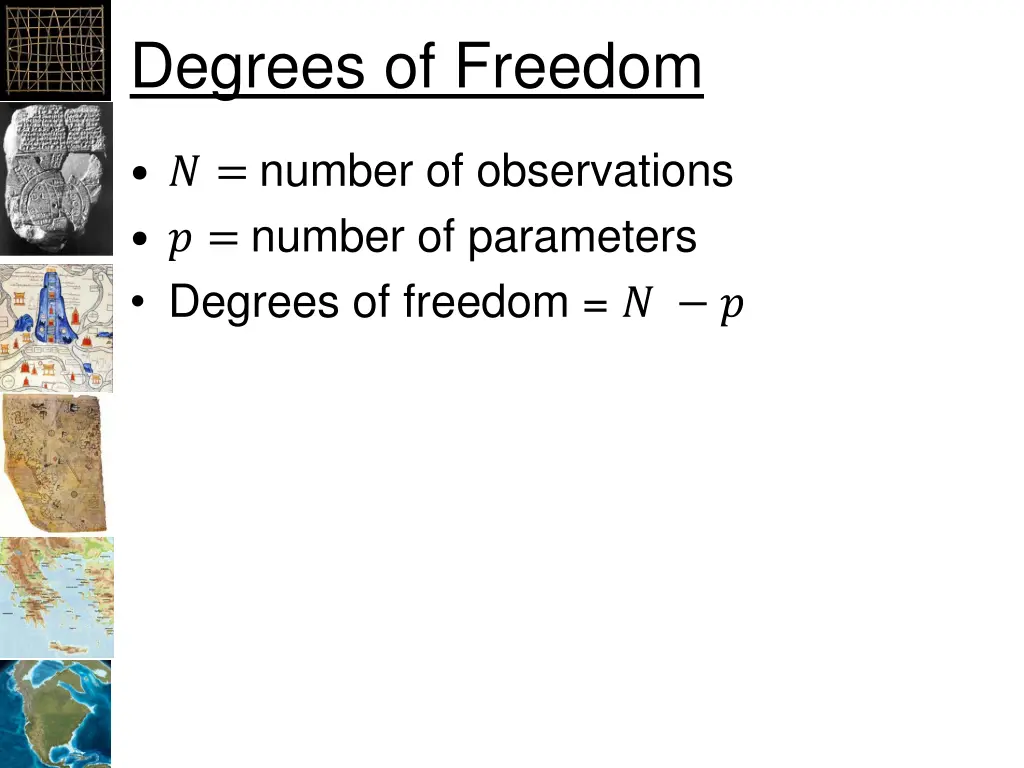 degrees of freedom