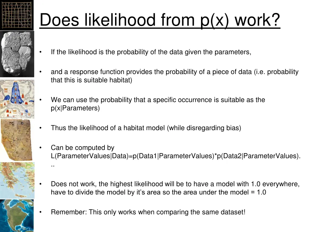 does likelihood from p x work