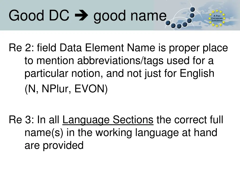 good dc good name 1