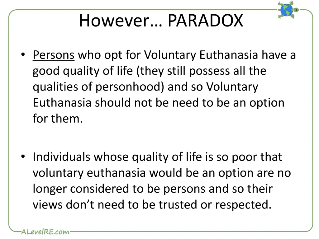 however paradox