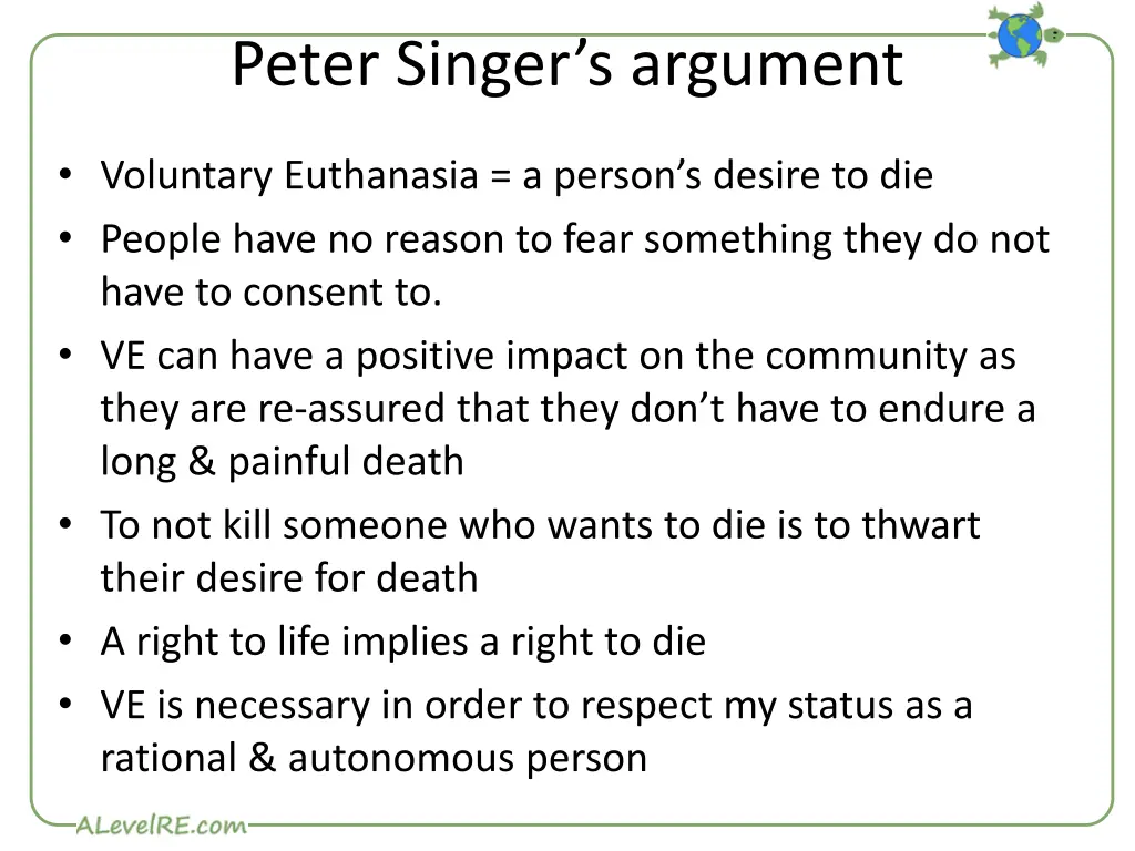peter singer s argument