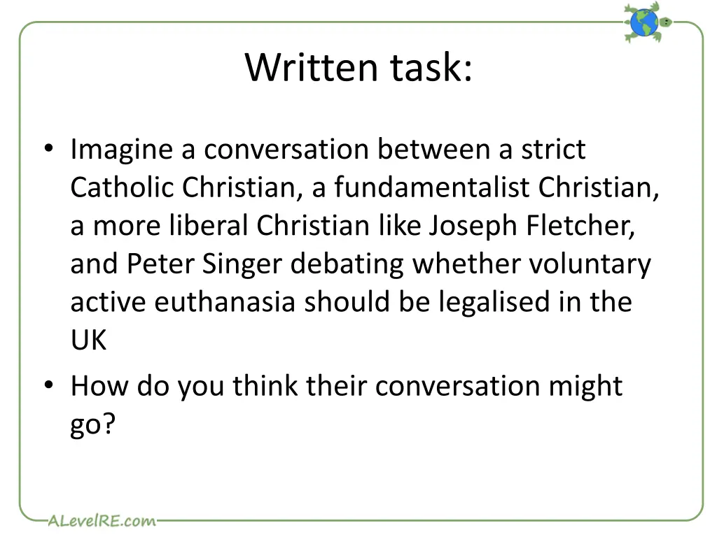 written task