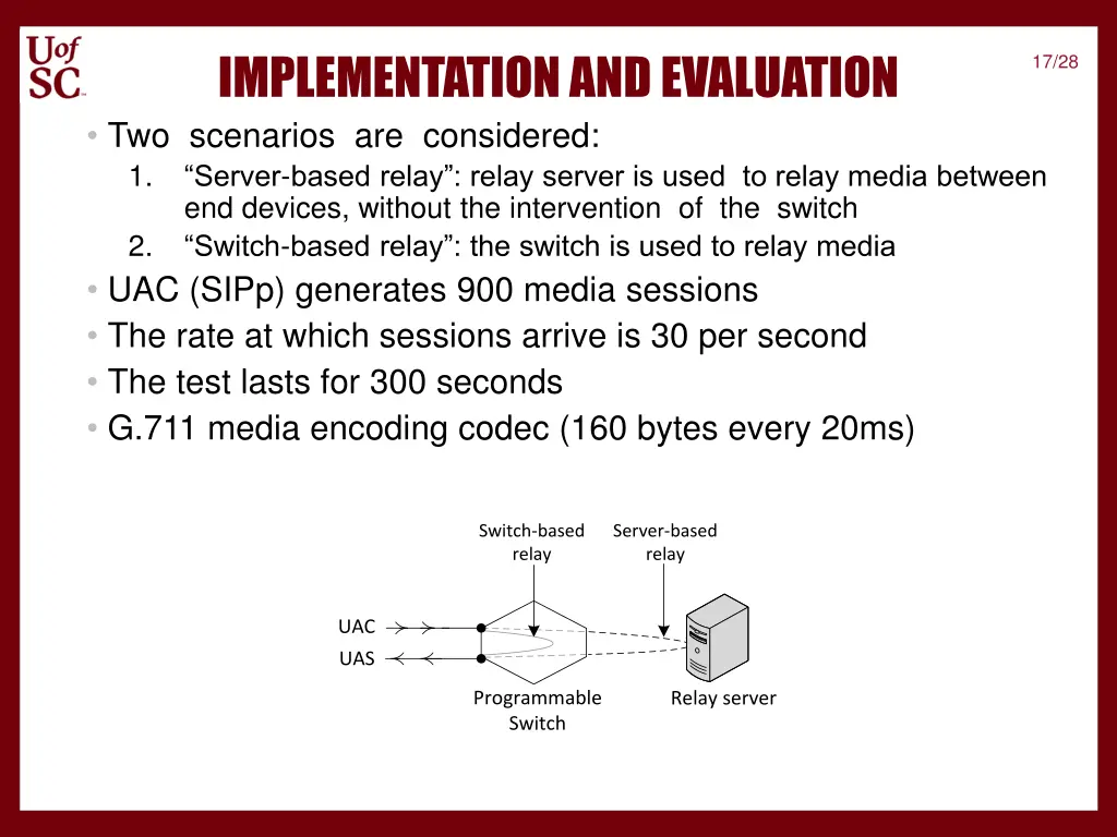 implementation and evaluation two scenarios