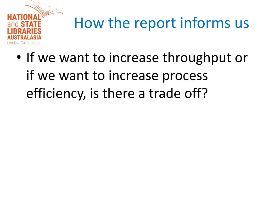 how the report informs us