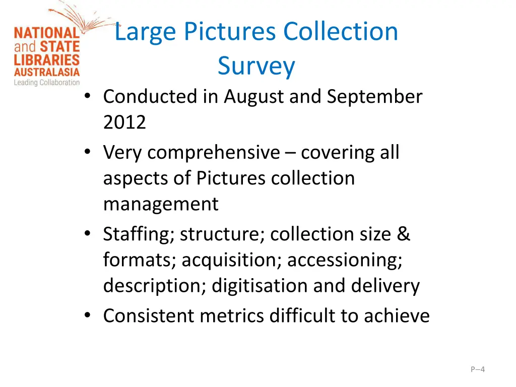 large pictures collection survey conducted