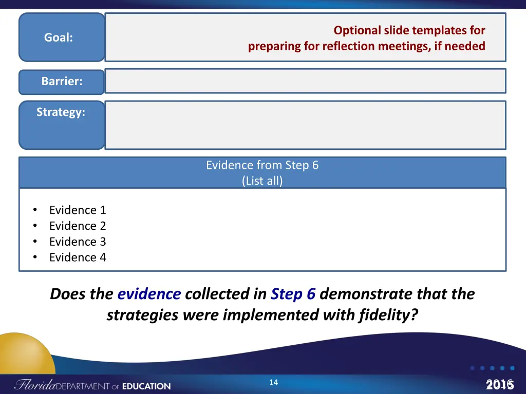 optional slide templates for