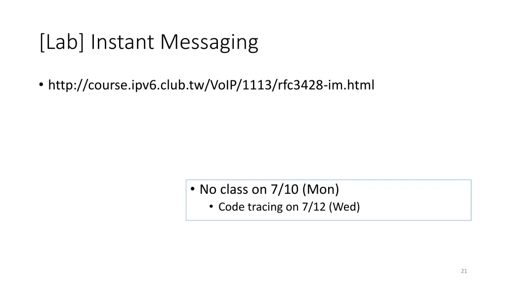 lab instant messaging