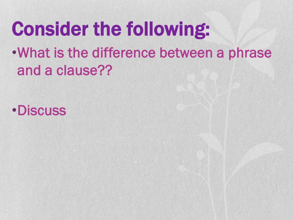 consider the following consider the following