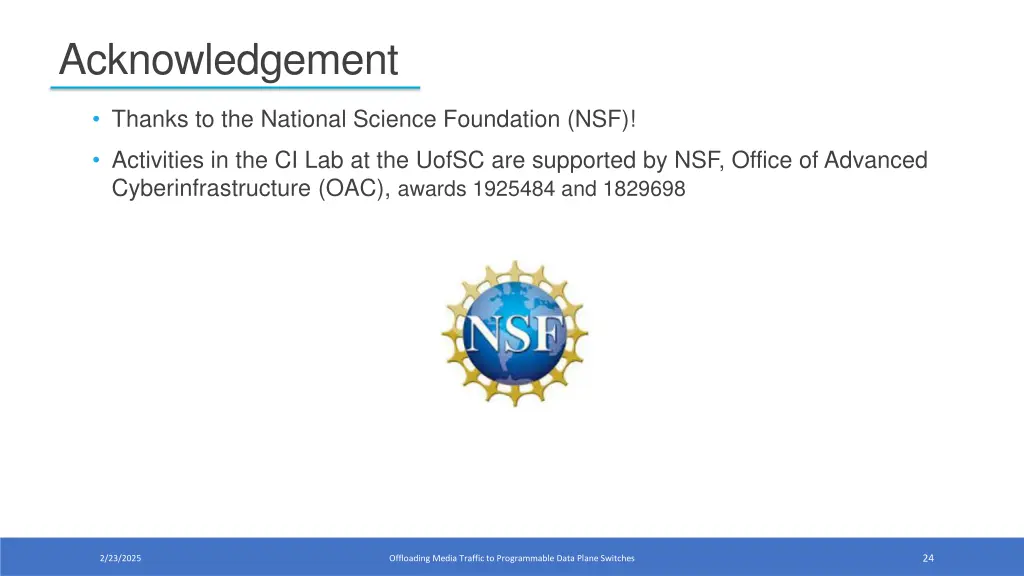 acknowledgement