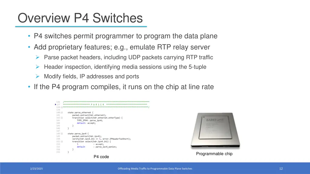 overview p4 switches