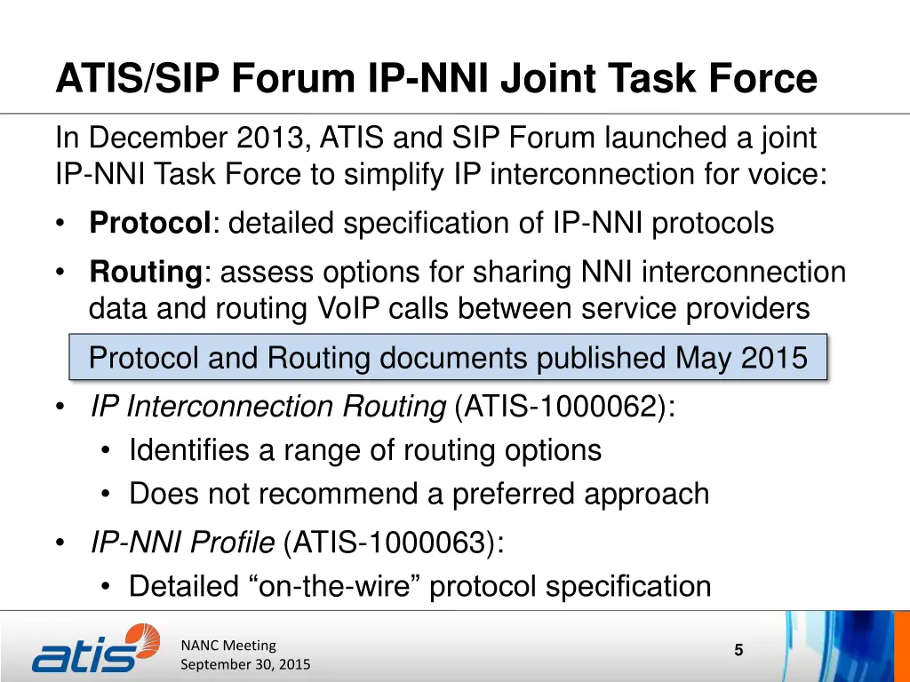 atis sip forum ip nni joint task force