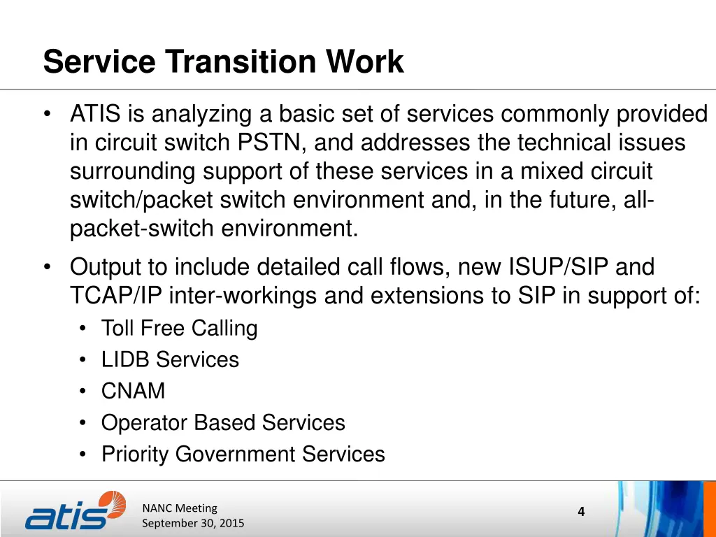 service transition work
