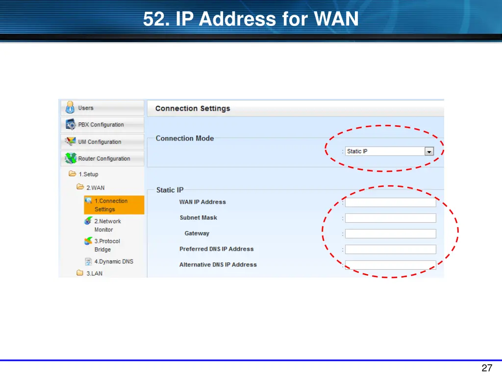 52 ip address for wan