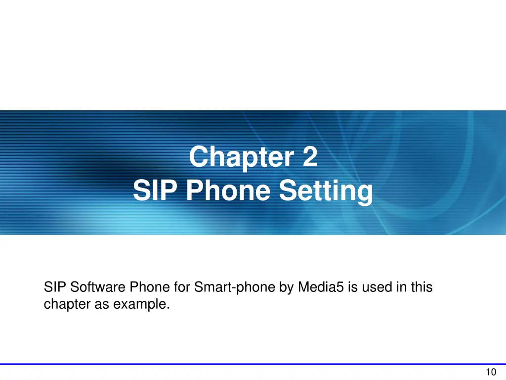 chapter 2 sip phone setting