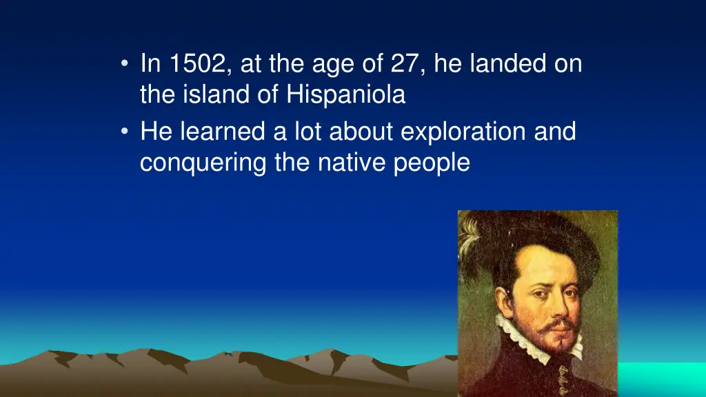 in 1502 at the age of 27 he landed on the island