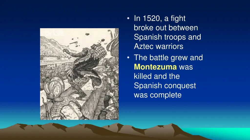 in 1520 a fight broke out between spanish troops