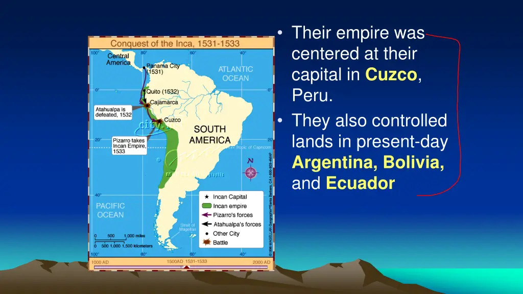 their empire was centered at their capital