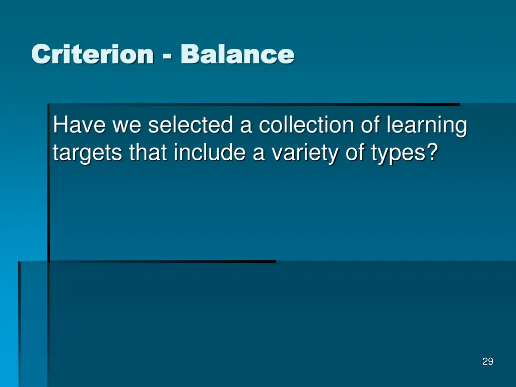 criterion criterion balance
