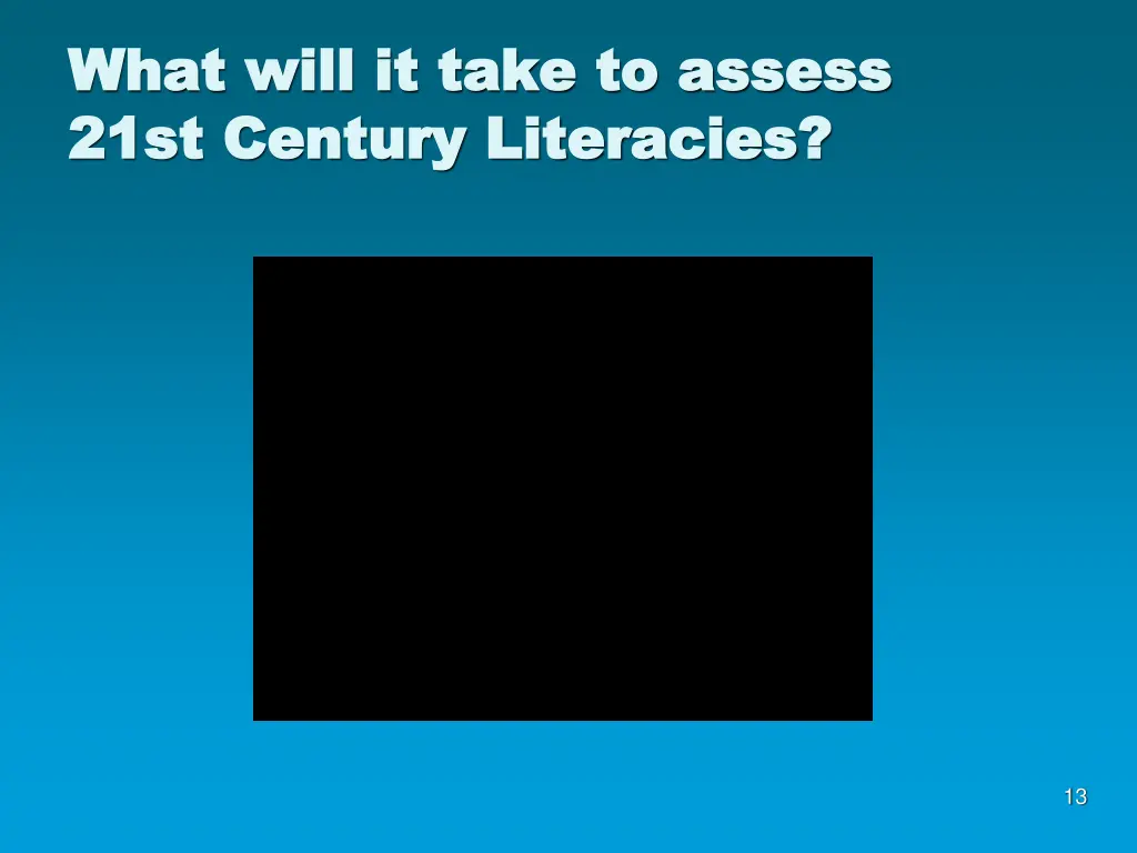 what will it take to assess what will it take