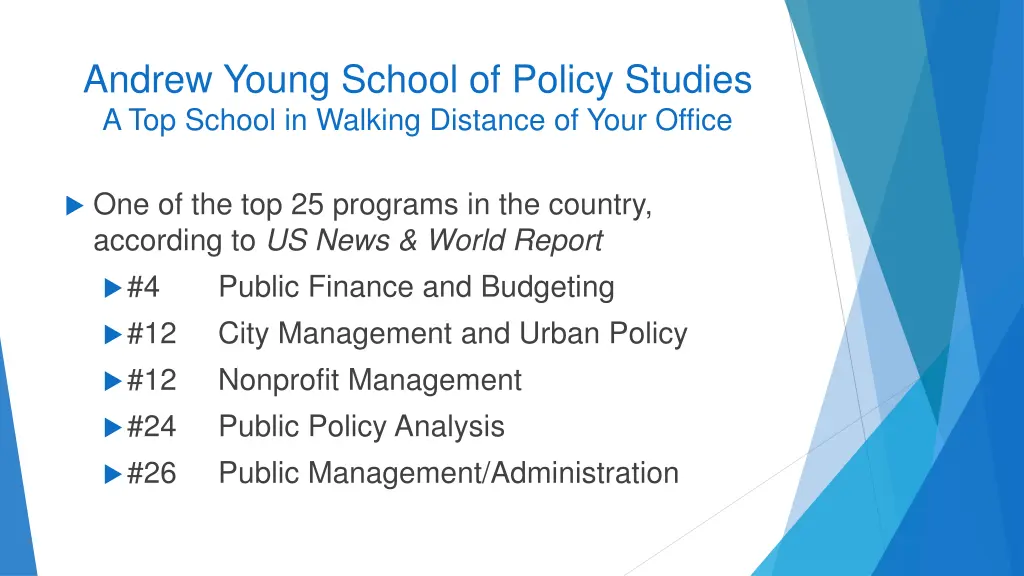 andrew young school of policy studies