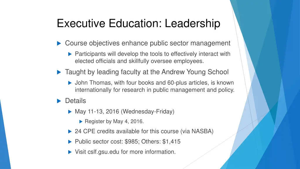 executive education leadership