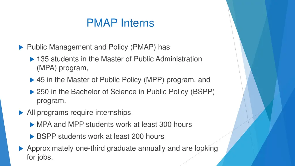 pmap interns