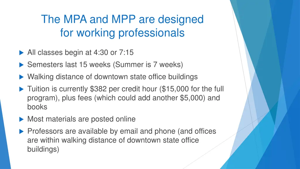 the mpa and mpp are designed for working