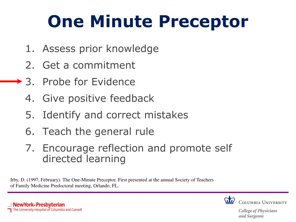 one minute preceptor 3