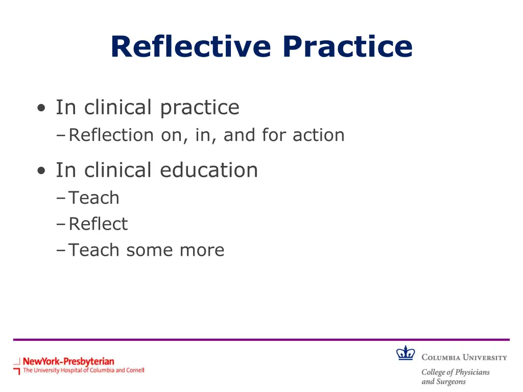reflective practice