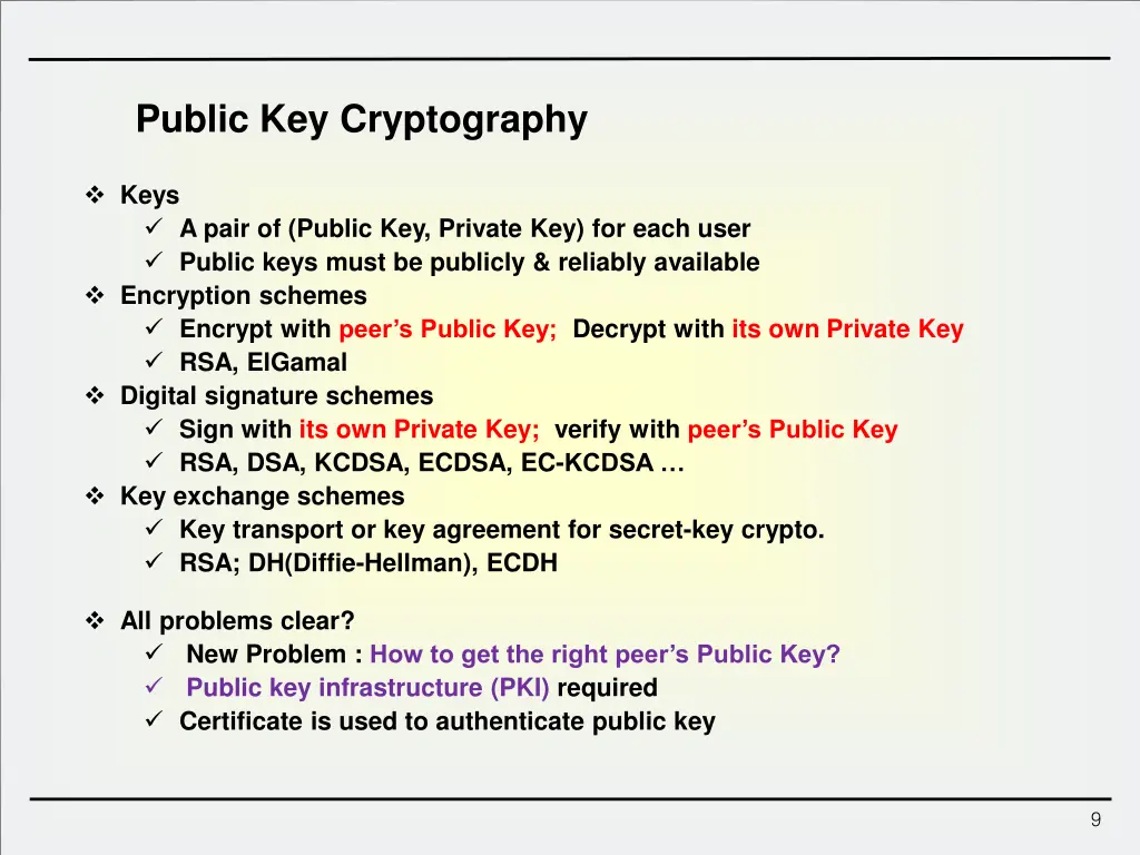 public key cryptography