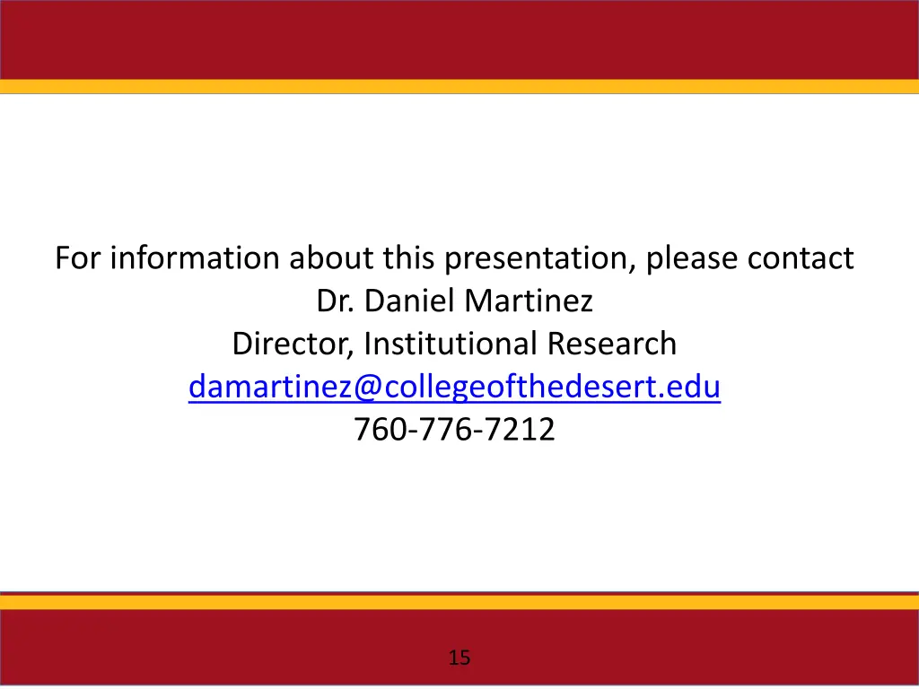 for information about this presentation please