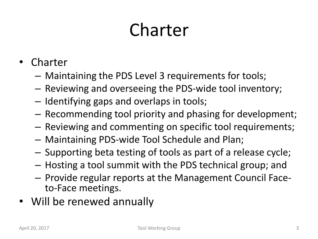 charter