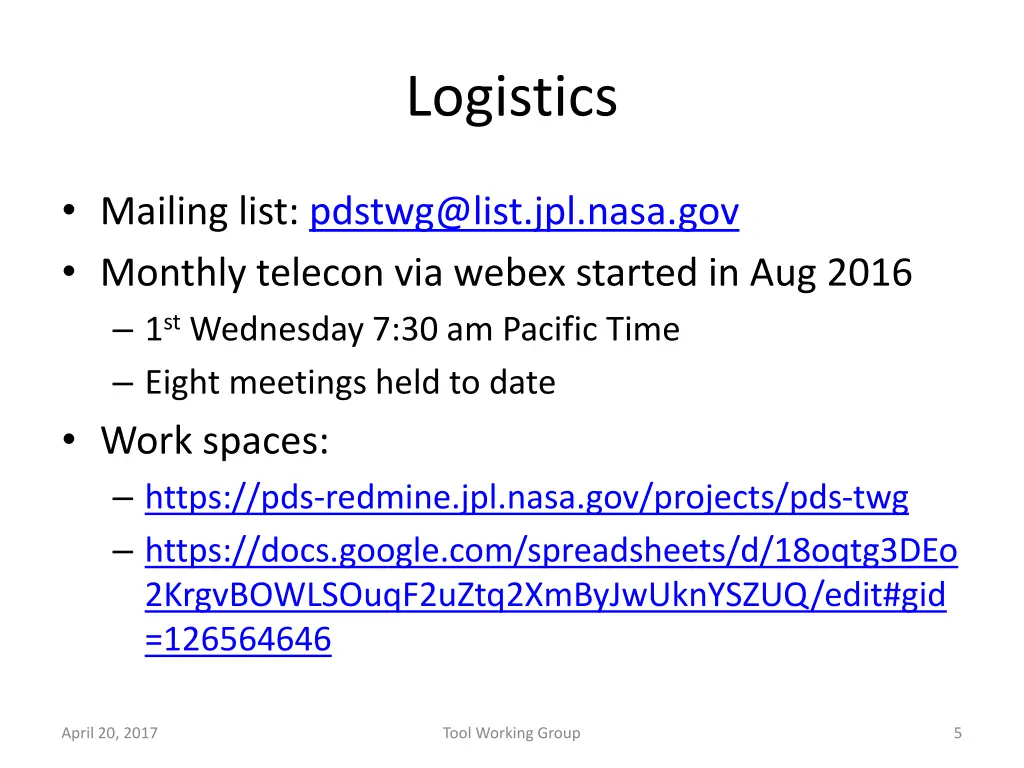logistics