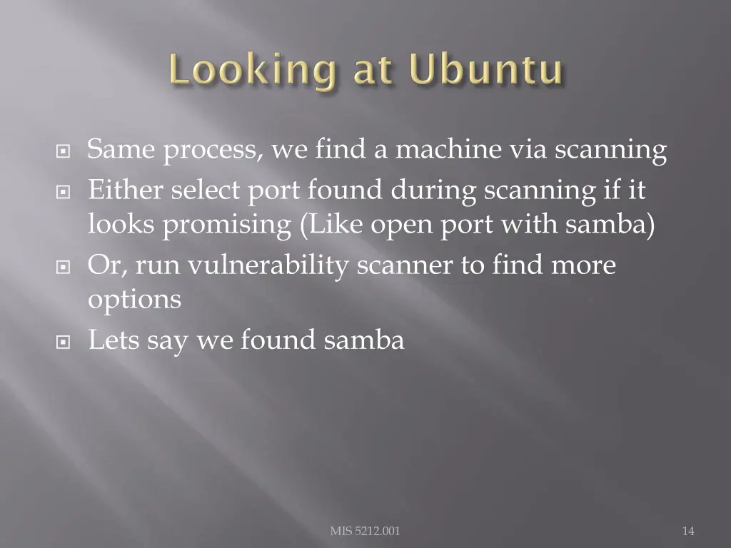 same process we find a machine via scanning