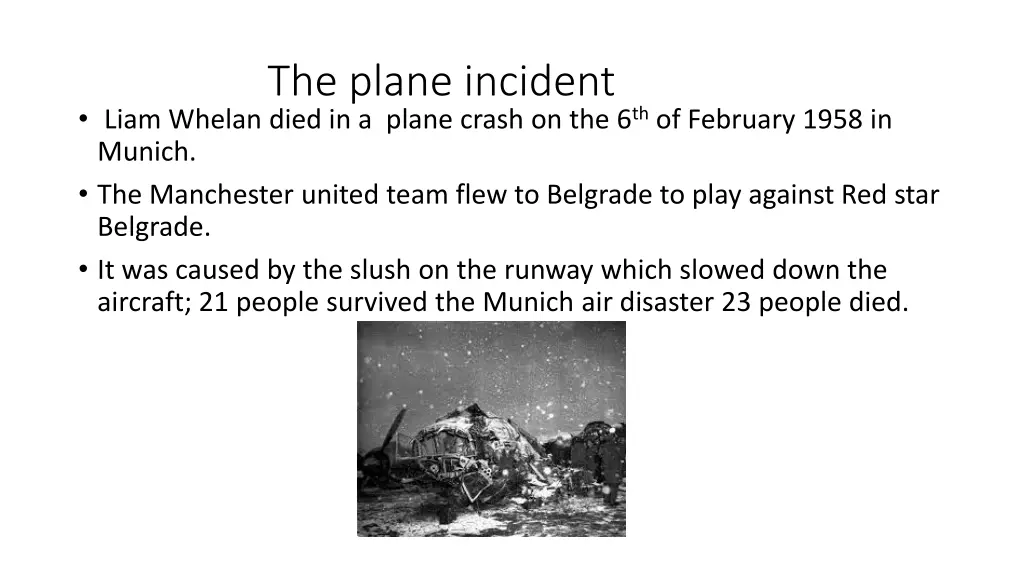 the plane incident