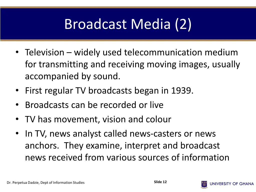 broadcast media 2