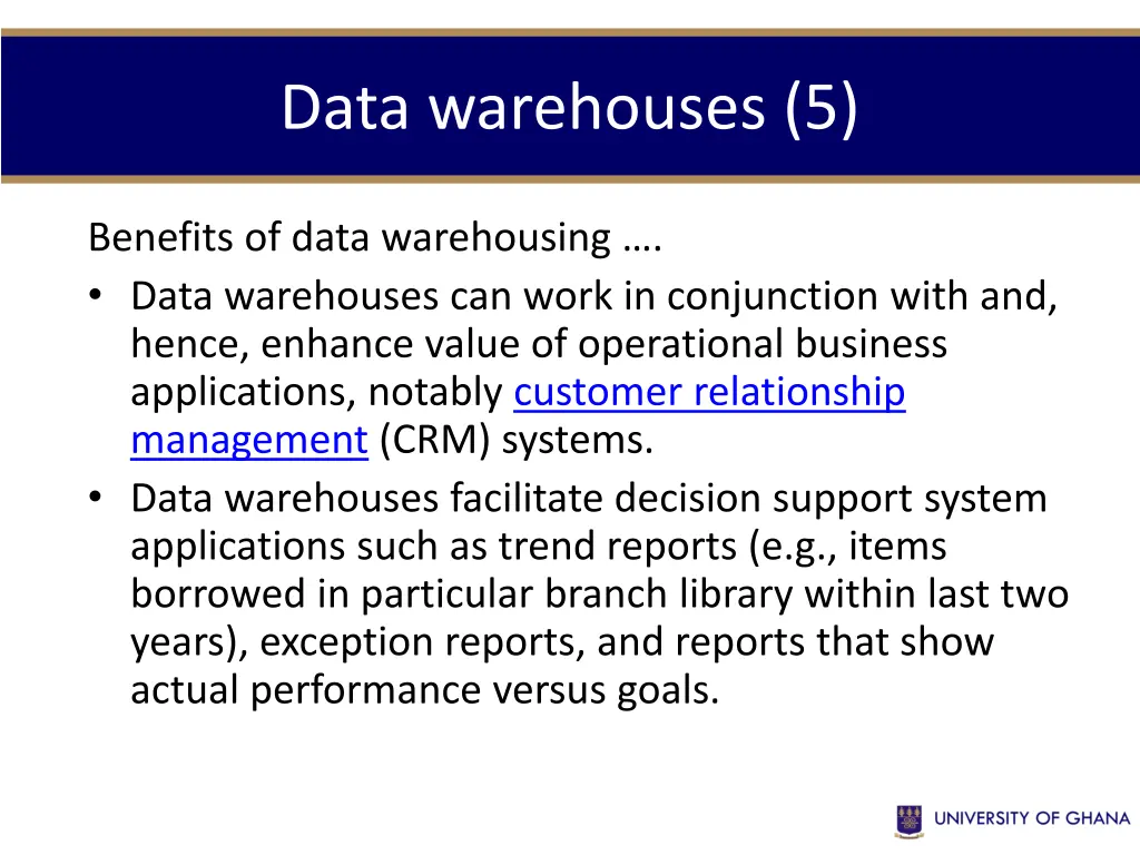 data warehouses 5
