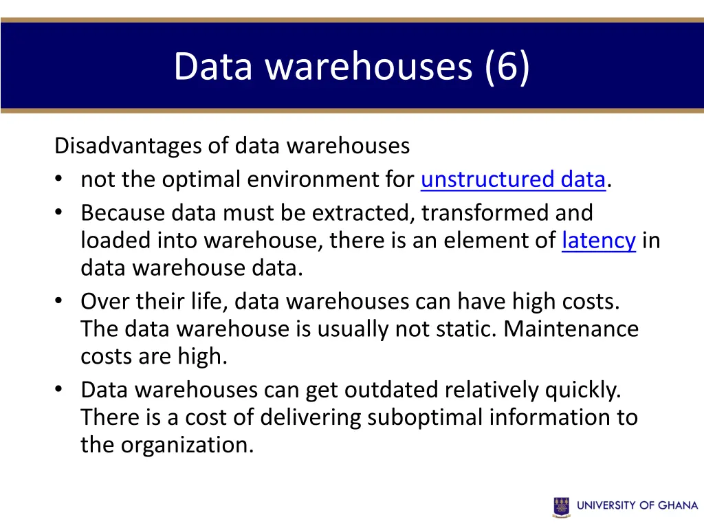 data warehouses 6