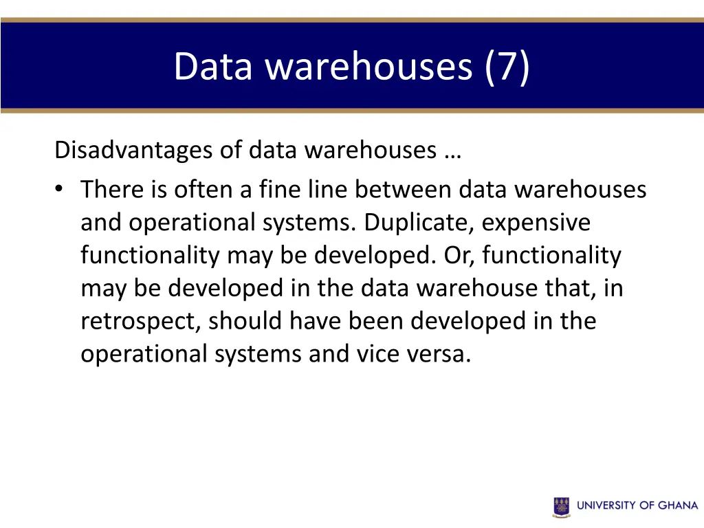 data warehouses 7