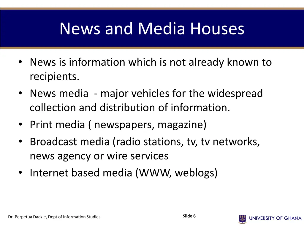 news and media houses