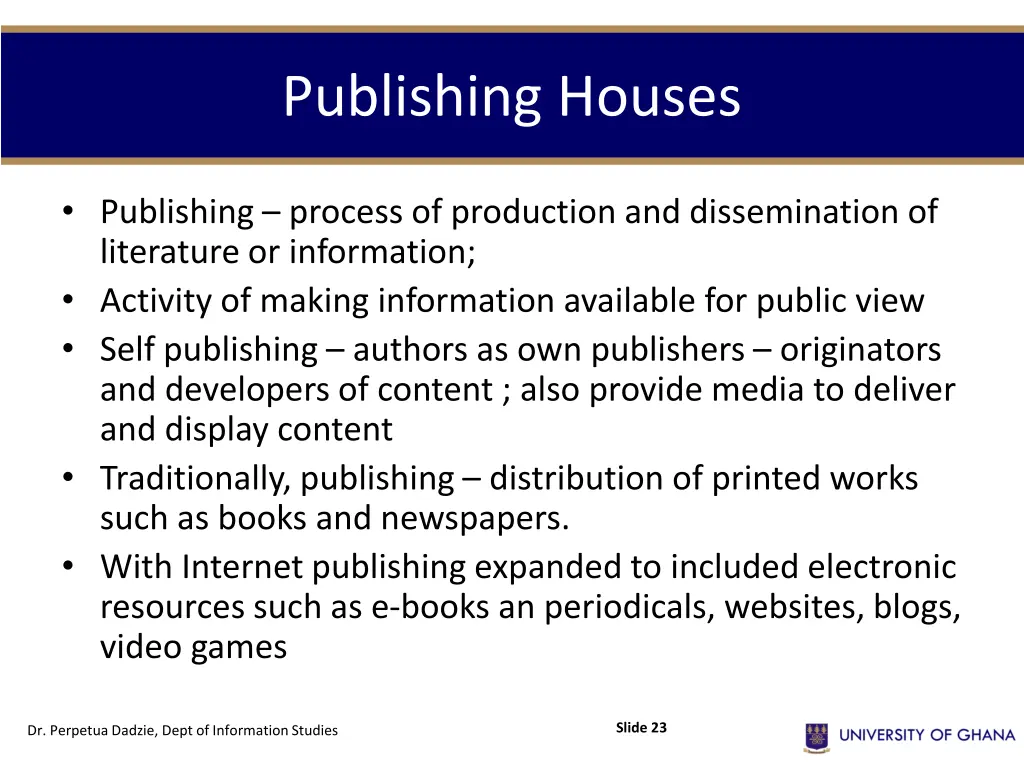 publishing houses